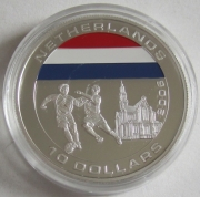 Liberia 10 Dollars 2005 Football World Cup in Germany Netherlands