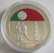 Liberia 10 Dollars 2005 Football World Cup in Germany Portugal
