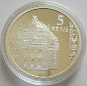 Brazil 5 Reais 2016 Olympics Rio de Janeiro Teatro Municipal Silver