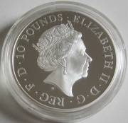 Großbritannien 10 Pounds 2017 Queens Beasts Unicorn of Scotland PP
