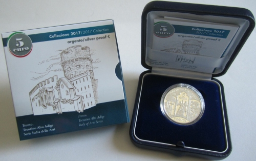 Italien 5 Euro 2017 Italia delle Arti Trento in Trentino-Alto Adige