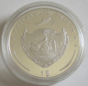 Palau 1 Dollar 2009 80 Years Vatican City State Pope...