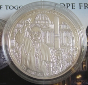 Togo 500 Francs 2013 Pope Francis 1/2 Oz Silver