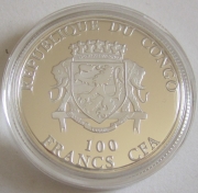 Kongo 100 Francs 2014 Heiligsprechung Papst Johannes Paul...