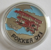 Kuba 1 Peso 1994 Luftfahrt Fokker Dr.I