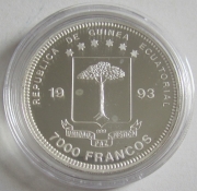Äquatorialguinea 7000 Francos 1993 Dinosaurier...
