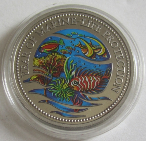 Palau 1 Dollar 1992 Marine Life Protection Coral Reef