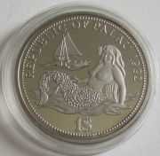 Palau 1 Dollar 1992 Marine Life Protection Korallenriff