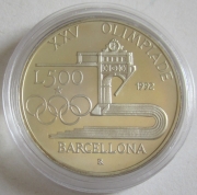 Italy 500 Lire 1992 Olympics Barcelona Silver Proof