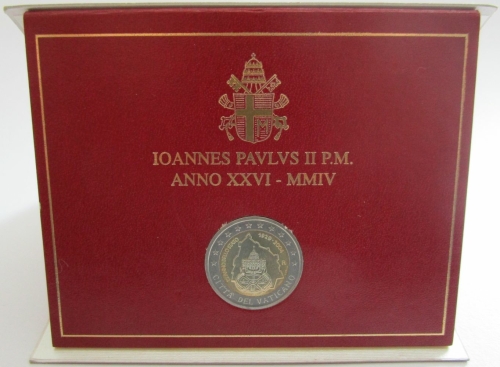 Vatican 2 Euro 2004 75 Years Vatican City State