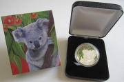Cook Islands 5 Dollars 2011 Koala & Eucalyptus Leaves Silver