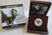 Niue 2 Dollars 2013 Birds of Prey Bald Eagle 1 Oz Silver