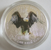 Niue 2 Dollars 2013 Birds of Prey Bald Eagle 1 Oz Silver