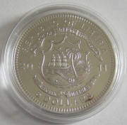 Liberia 5 Dollars 2011 Railroads Adler Silver