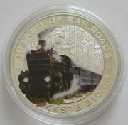 Liberia 5 Dollars 2011 Railroads KKSTB 310.23 Silver