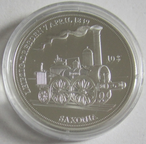 Nauru 10 Dollars 2010 Eisenbahn Saxonia