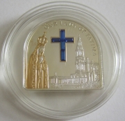 Cook Islands 5 Dollars 2009 Our Lady of Fatima Silver