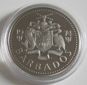 Barbados 2 Dollars 1974 Fish & Corals Proof