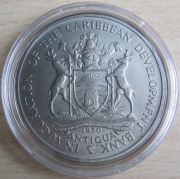 Antigua 4 Dollars 1970 FAO Caribbean Development Bank