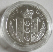 Niue 5 Dollars 1992 First Moon Landing Silver