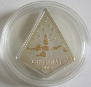 Cook Islands 5 Dollars 2009 Christmas Silver
