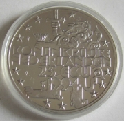 Netherlands 25 ECU 1994 Franklin D. Roosevelt Silver