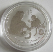 Australia 1 Dollar 2016 Lunar II Monkey Lion Privy 1 Oz...