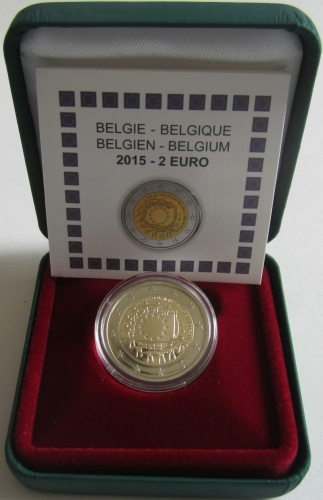 Belgium 2 Euro 2015 30 Years European Flag Proof