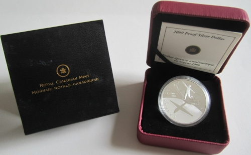 Canada 1 Dollar 2009 100 Years Flight Silver Proof