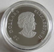 Canada 20 Dollars 2011 Christmas Tree 1 Oz Silver