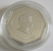 Cook Islands 5 Dollars 2011 Saint Catherine Silver