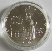 USA 1 Dollar 1986 100 Years Statue of Liberty Silver BU