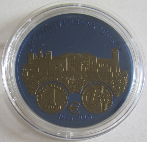 Liberia 5 Dollars 2006 10 Jahre Euro Estland
