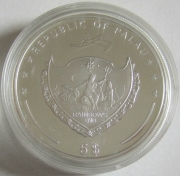 Palau 5 Dollars 2009 20 Years Fall of the Berlin Wall