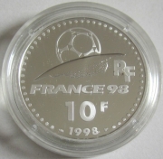 Frankreich 10 Francs 1998 Fußball-WM Pokal