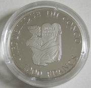 Congo 1000 Francs 1995 Olympics Atlanta Discus Throw Silver