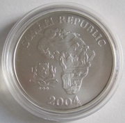 Somalia 10 Dollars 2004 African Monkey 1 Oz Silver