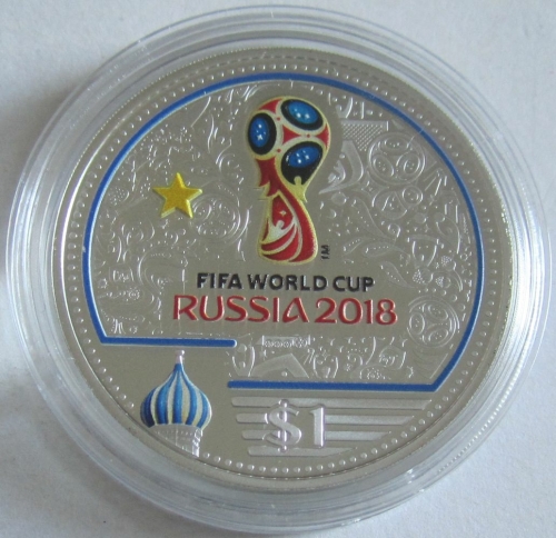 Nauru 1 Dollar 2017 Fußball-WM in Russland
