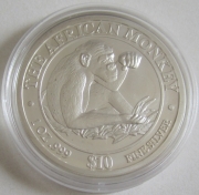 Somalia 10 Dollars 2002 Affe