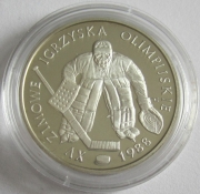 Poland 500 Zlotych 1987 Olympics Calgary Ice Hockey Silver