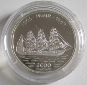 Togo 1000 Francs 2000 Ships Pamir Silver