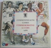 Großbritannien 2 Pounds 1986 Commonwealth Games in Edinburgh BU