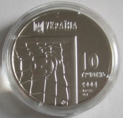 Ukraine 10 Hryvnia 2004 Football World Cup Germany 1 Oz...