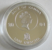 Sambia 1000 Kwacha 2001 Queen Elizabeth II.