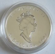 Canada 5 Dollars 1997 Maple Leaf 1 Oz Silver