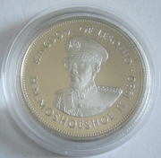 Lesotho 10 Maloti 1980 King Moshoeshoe I Monument Silver