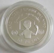 Dominikanische Republik 10 Pesos 1982 Jahr des Kindes