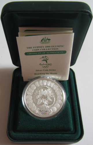 Australia 5 Dollars 2000 Olympics Sydney Industry & Technology 1 Oz Silver