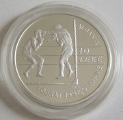 Albania 10 Lekë 1992 Olympics Barcelona Boxing Silver