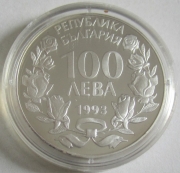 Bulgaria 100 Leva 1993 Football World Cup in the USA Silver